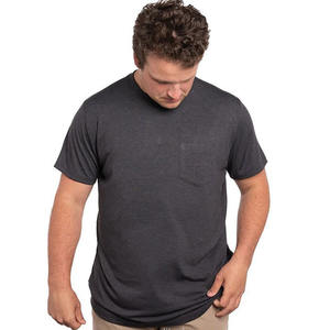 เสื้อยืดออกกำลังกายสำหรับผู้ชายแห้งเร็วเสื้อยืดตกปลากลางแจ้งผ้าฝ้ายน้ำหนักเบาพร้อมกระเป๋าหน้าอกซ้ายวัสดุโพลีเอสเตอร์/ ผ้าฝ้าย - Product Image 3