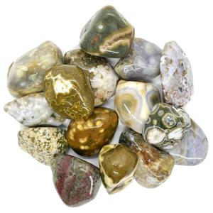 Vente en gros de cristal naturel de haute qualité dégringolé pierre de guérison jaspe agate sculptée Reiki Chakra pierre gravée pour océan en vrac - Product Image 3