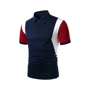 Panel Work Men's Polo Shirts Breathable Short Sleeve men Golf T Shirt 100% Cotton Men Custom Polo Shirt for sale