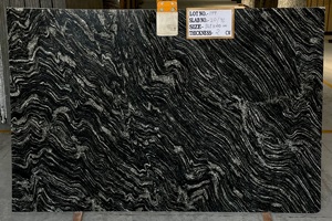 Pedra Natural Alta Qualidade Preço Por Atacado Polido Floresta Granito Preto Laje para Parede Piso E Bancadas Tabletops - Product Image 2