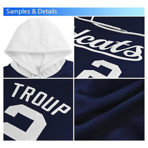 Sweats à capuche personnalisés en polyester sublimé personnalisé vierge thermique-Hommes Jeunes Personnalisez vos propres sweats à capuche cousus Logo du numéro de nom de l'équipe - Product Image 3