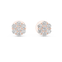 Boucles d'oreilles de luxe en or jaune 18 carats avec diamants de laboratoire taille brillant en forme de trèfle à six feuilles, certifiées IGI, pour usage quotidien