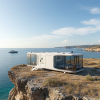 Maison capsule préfabriquée modulaire écologique et moderne pour le centre de villégiature