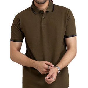 Polo de Manga Corta para Hombre, 100% Algodón de Alta Calidad, Cuello Alto, con Logotipo Personalizado - Product Image 5