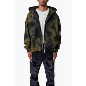SUDADERA CON CAPUCHA TIE DYE CRUMPLE - Product Image 1