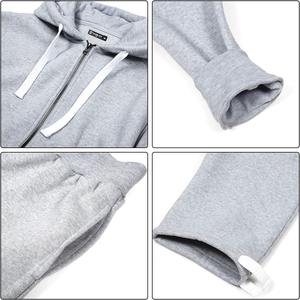 ชุดกีฬาลำลองสำหรับผู้ชายชุดกีฬาวิ่งจ๊อกกิ้งลายทางสีทึบมีซิปสำหรับฤดูใบไม้ผลิฤดูใบไม้ร่วงฤดูหนาวยิมใช้ในยิมมีโลโก้ - Product Image 3