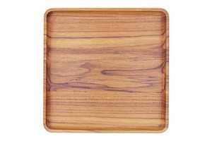 Plateau ovale avec bordure incrustée de perles de bois Plateau de service en bois de manguier Assiette de service Plateau en bambou servant restaurant et hôtel Supply - Product Image 5