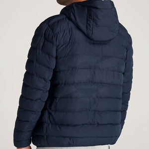 แจ็คเก็ตขนเป็ดผู้ชายแฟชั่นแนวสตรีทเสื้อแจ็คเก็ตขนเป็ดสำหรับผู้ชายกันลมสีพื้นแบบลำลอง2024 - Product Image 5