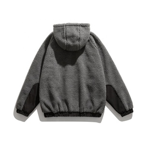 Chaqueta Deportiva Elástica al por Mayor, Chaqueta Sherpa con Capucha y Bloques de Color, Personalizable - Product Image 6