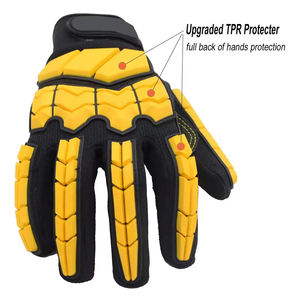 Guantes mecánicos de alta calidad con diseño de agarre fuerte Guantes mecánicos material de LICRA flexible con cierre de muñeca - Product Image 4
