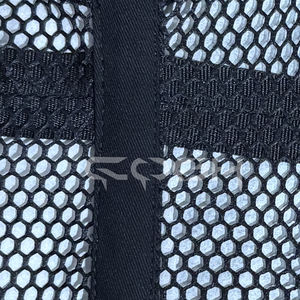 Corset amincissant surbuste en maille noire avec baleines en acier, bonnets arrondis, baleines en coton et garniture - Product Image 5