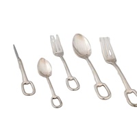 Ensemble de couverts en acier inoxydable 201 de haute qualité, 100 pièces, écologique, luxe vintage, finition miroir, pour la maison, l'hôtel, les mariages