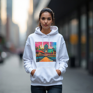 2024 Sublimation pull à capuche dames haute qualité 450GSM polaire lourd Sublimation imprimé à capuche femme - Product Image 2