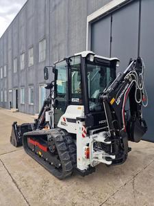 Chargeuse compacte sur chenilles Hidromek 62T, couleur noire, moteur diesel Yanmar 48,6 kW, capacité de la benne de 0,45 m³, composants essentiels - Product Image 6