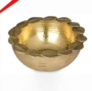 2025 Bol décoratif antique en laiton fini doré de vente chaude - Product Image 5