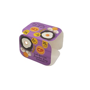 Boîtes d'emballage ouvertes recto-verso recyclables en gros avec lamination mate et gaufrage pour l'emballage alimentaire, conception personnalisée - Product Image 1