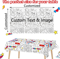 Nappe à colorier géante DIY Posters Activité Affiche en papier coloré Couverture de table Arts et artisanat