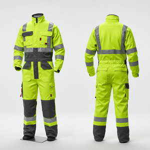 Salopette de vêtements de travail de vente directe d'usine Vêtements de travail globaux personnalisables Uniforme de sauvetage de réflexion - Product Image 4