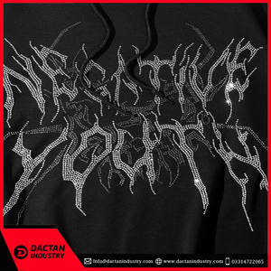 Sweats à capuche en strass de haute qualité Meilleur prix Sweats à capuche en strass Service OEM Vêtements pour hommes respirants Vêtements d'hiver Sweat à capuche en strass - Product Image 4