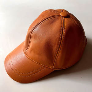 Ropa deportiva de béisbol para adultos unisex, gorra cálida de invierno de cuero auténtico personalizada, la mejor calidad para uso informal al aire libre, servicio OEM - Product Image 6