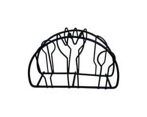 Servilletero de metal de peso ligero con base de madera Tapón de tejido más vendido para Decoración de mesa Diseño caliente a bajo Moq - Product Image 2