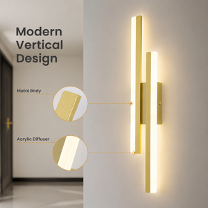 Modern Acrylic Led <b>Wall</b> <b>Light</b> 14W CCT Selectable Linear Design For Indoor Bedroom Living Room Corridor Hotel Villa - Product Image 2