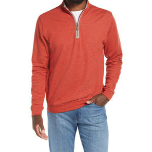 Sweat-shirt pour homme Pull en molleton à demi-fermeture éclair Chemises à quart de fermeture éclair Sweat-shirt court Pull à quart de fermeture éclair Chandails Service OEM - Product Image 1