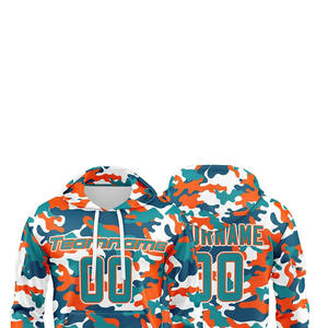 Sudadera con Capucha de Camuflaje Sublimado, Naranja, Verde, Azul, Sudadera con Capucha de Camuflaje, Ropa de Equipo Personalizada, Logotipo Personalizado, Hombre, Mujer, OEM - Product Image 5