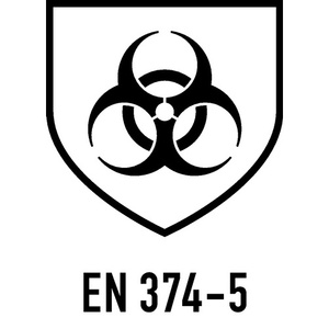 Size 9 Green Disposable Chemical Gloves EN 388 & EN 374 ASATEX Category III PPE Pack of 12 - Product Image 5