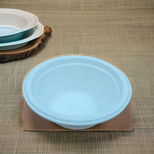 Bol à bagasse de canne à sucre rond biodégradable écologique de qualité supérieure, parfait pour les plats à emporter et le déjeuner - Product Image 2