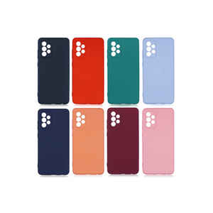 Coque en silicone premium violet foncé pour Samsung Galaxy A72, finition douce au toucher, modèle Mara, en TPU souple - Product Image 4