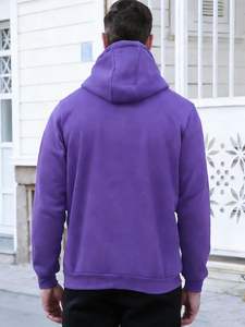 Sweat à capuche unisexe à fermeture éclair, confortable, entièrement zippé, en tissu doux mélangé de coton, manches longues, vêtement d'hiver, formel, séchage rapide - Product Image 2