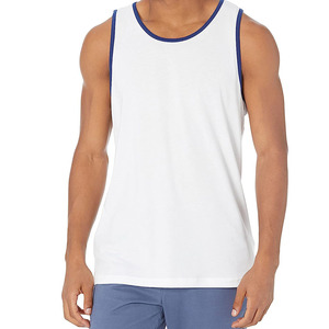 Camiseta sin mangas de algodón sin mangas para correr con logotipo personalizado para hombre, camiseta de entrenamiento atlético para gimnasio, ropa deportiva de verano - Product Image 1