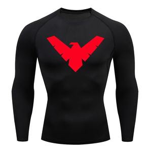 Nuevas camisas de gimnasio de manga completa de alta calidad Diseño impreso en 3D personalizado Rash Guard Slim Fit Transpirable Premium Jogging Wear - Product Image 2