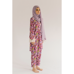 ชุดเซ็ตผู้หญิงลายดอกไม้สุดหรู ดีไซน์พิมพ์ลายดอกไม้และแรงบันดาลใจจากแฟนตาซี เหมาะสำหรับใส่ในชีวิตประจำวันหรือโอกาสพิเศษ - Product Image 3