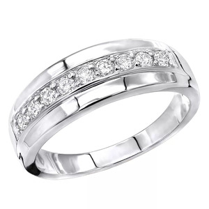 Anillo de diseño clásico de piedra de circón cúbico para hombre, Plata de Ley 925 sólida, compromiso de boda, banda de aniversario, joyería de plata fina - Product Image 5
