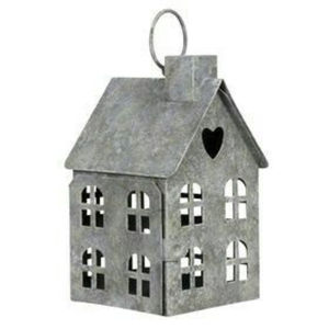 Artisanat vintage en fer galvanisé Maison de Noël 100 pièces Décoration écologique personnalisable pour la maison Fête de vacances - Product Image 1