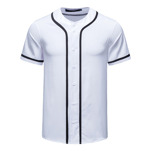 Camisetas de béisbol de alta calidad para hombre sublimación personalizada en blanco al por mayor ropa de artes marciales camisetas de uniforme de béisbol - Product Image 2