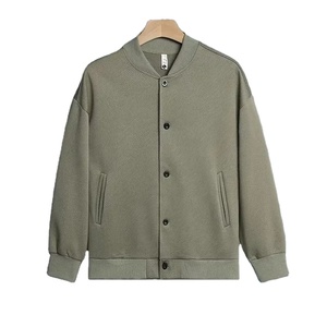 Chaqueta de béisbol de cuero genuino de gama alta para hombres 2024 invierno nuevo estilo suelto impermeable y a prueba de viento prendas de vestir exteriores - Product Image 1