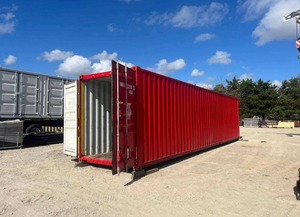 40FT High Cube <b>Shipping</b> Container Red Dry Container Freight <b>Box</b> for Trade Show Office Storage - Product Image 3