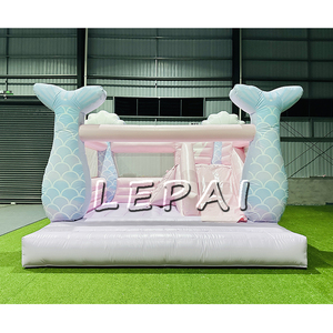 Vente flash Château gonflable sirène pour locations de fêtes Château gonflable <span class=keywords><strong>pas</strong></span> <span class=keywords><strong>cher</strong></span> populaire Hupfburg pour les fêtes d'enfants - Product Image 5