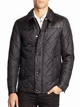 Veste noire unie en toile de printemps à la mode en coton matelassé à manches longues pour hommes - Product Image 4