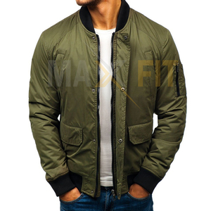 Blouson aviateur en toile au design unique pour hommes grande taille, respirant, nouveau style d'hiver, support le plus populaire, vente en gros de marque privée - Product Image 4