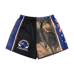 กางเกงขาสั้นฟุตบอลผู้ชายแบบระบายอากาศได้ดี ผลิตจากผ้าโพลีเอสเตอร์พิมพ์ลายแบบซับลิเมชั่น พร้อมกระเป๋า - Product Image 2