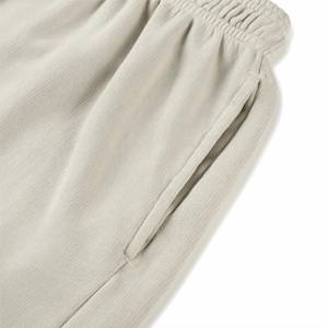 OEM short de détente décontracté en coton 2025 pour femmes printemps été ensemble de 2 pièces bermudas taille haute avec logo personnalisé - Product Image 5