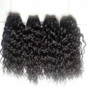 Venta al por mayor negro virgen rizado Extensiones de Cabello Humano Máquina trama Remy paquetes de pelo enredos salón sin enredos peluca - Product Image 1