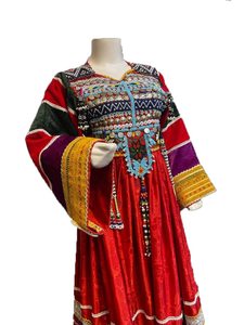 Salwar Kameez en soie élégante traditionnelle afghane pour femmes, vêtement traditionnel afghan ethnique à vendre 594 - Product Image 6