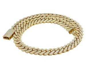 Cadena de eslabones cubanos Hip Hop única para hombres en plata S925 con diamante de moissanita de corte completamente redondo - Product Image 3