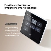 Thermostat intelligent pour la maison connectée 2025, 4 pouces, climatisation centralisée, écran tactile IPS, barre tactile, PC, hôtel, garage, extérieur, Linux