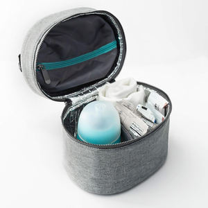 Sac isotherme de voyage de luxe pour biberons de lait maternel avec pack de glace inclus, sac à couches compact triple isolation - Product Image 2